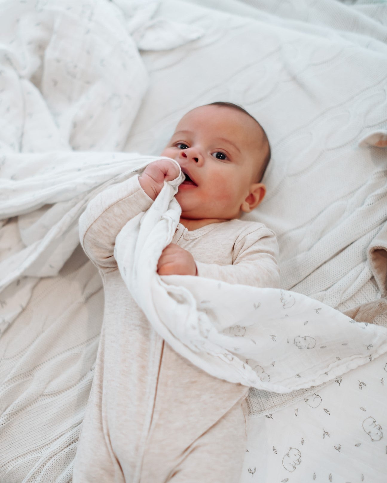 Organic Cotton Swaddle Wrap - Wombat