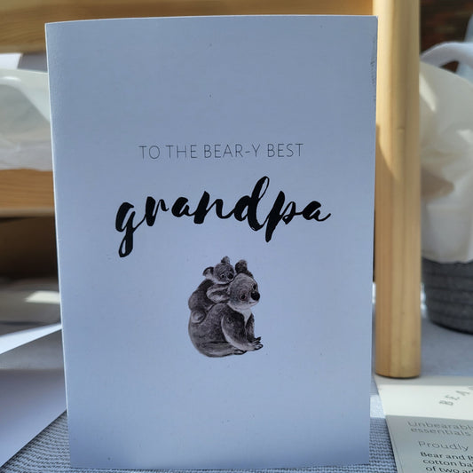 Bear-y best grandpa card