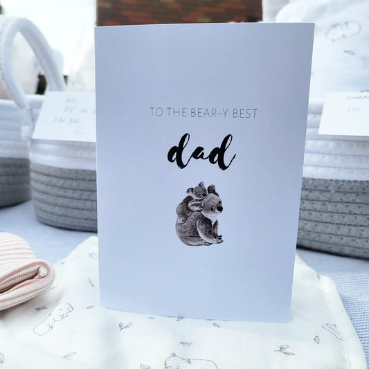 Bear-y best Dad card