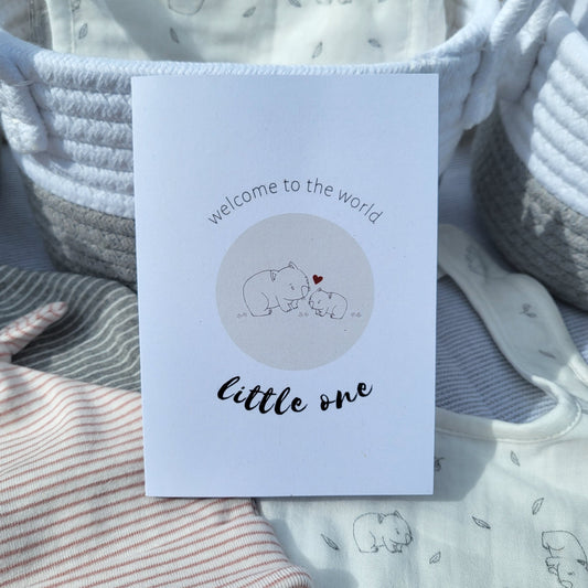 Baby Greeting Card - Welcome to the World