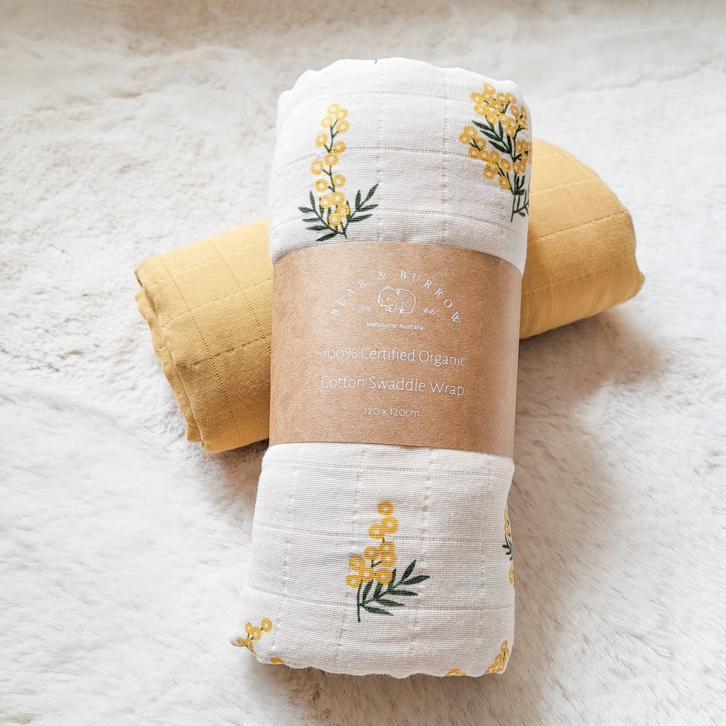 Organic Cotton Swaddle Wrap - Wattle